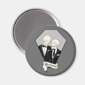Skeleton Grooms Magnet (Vorderseite/Rückseite)