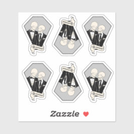 Skeleton Grooms Sticker Set
