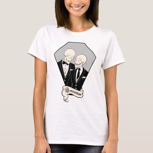 Skeleton Grooms T-Shirt (Vorderseite)