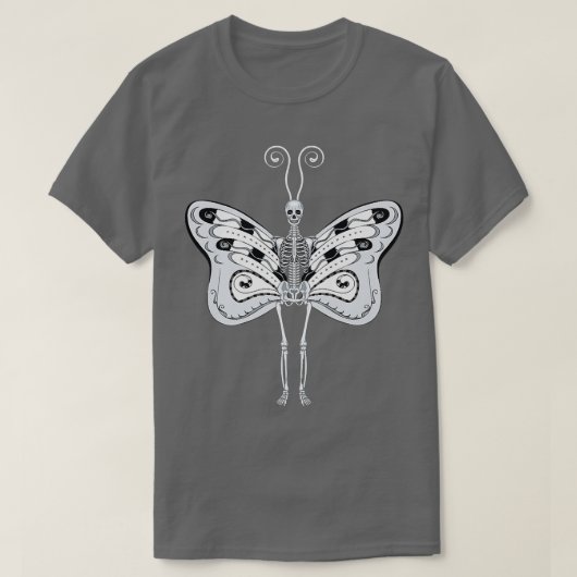 Skeleton grunge Fee Aestethics Märchenschabe T-Shirt (Design vorne)