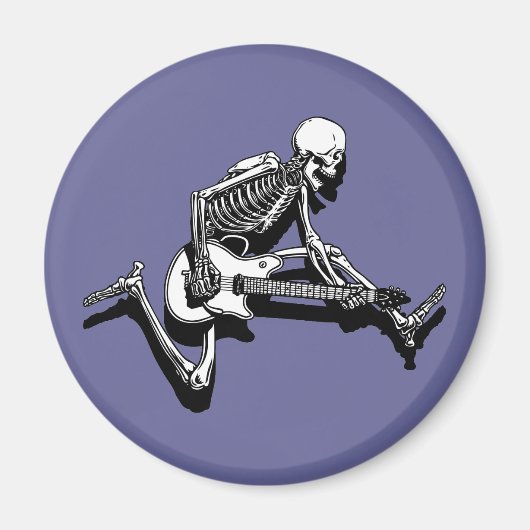 Skeleton Guitarist Jump Magnet (Vorne)