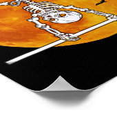Skeleton Gymnastik Halloween Horizontal R Poster (Ecke)