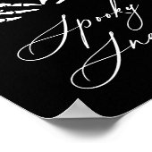 Skeleton Halloween Baby Dusche Spookokke Snacks Sc Poster (Ecke)