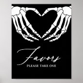 Skeleton Halloween Baby Duwer Favoriten Schild (Vorne)