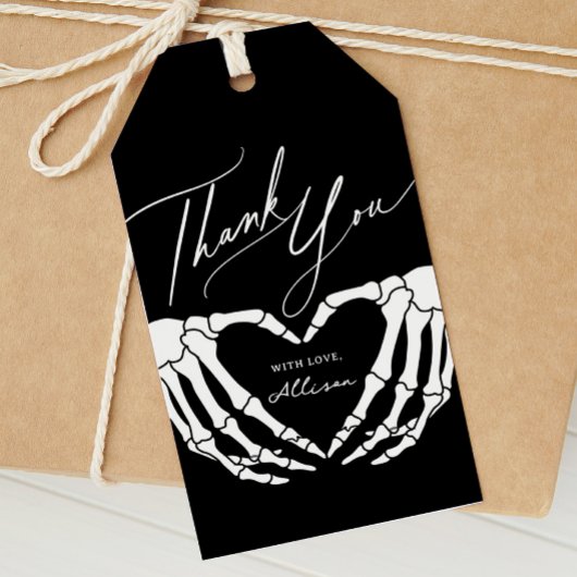 Skeleton Halloween Baby Shower Favor Tag Geschenkanhänger