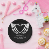 Skeleton Halloween Babydusche Pappteller (Party)