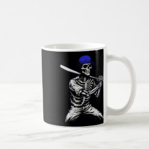 Skeleton Halloween Baseball Player Kaffeetasse