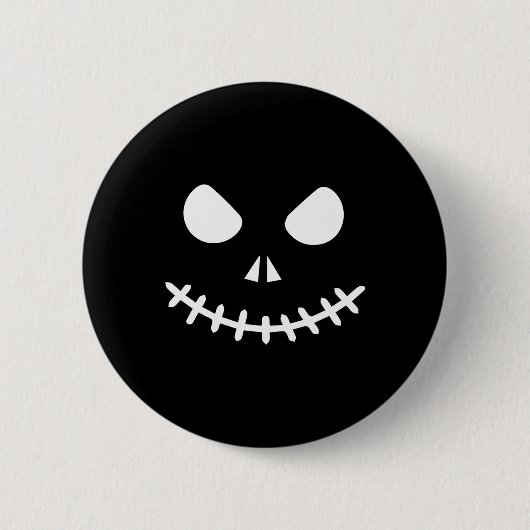 Skeleton Halloween Button (Vorderseite)