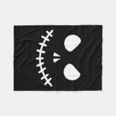 Skeleton Halloween Fleecedecke (Vorderseite (Horizontal))