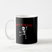 Skeleton Halloween Funny Bone Wild Kaffeetasse (Links)