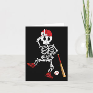 Skeleton Halloween Funny Skeleton Sell Playin verk Karte