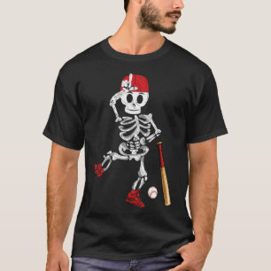Skeleton Halloween Funny Skeleton Sell Playin verk T-Shirt