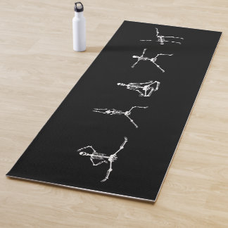 Skeleton Halloween Gothic Dead Inside Funny Black Yogamatte