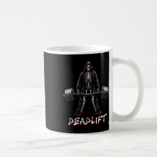 Skeleton Halloween Gym Jokes Weightlift Workout Kaffeetasse