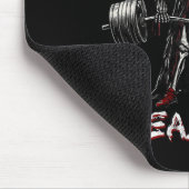 Skeleton Halloween Gym Jokes Weightlift Workout Mousepad (Ecke)