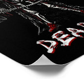 Skeleton Halloween Gym Jokes Weightlift Workout Poster (Ecke)