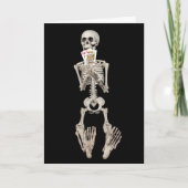 Skeleton Halloween Hochzeitsgratulation Karte (Vorderseite)