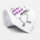 Skeleton Halloween Joke d2 Men-Krawatte Krawatte (Gerollt)