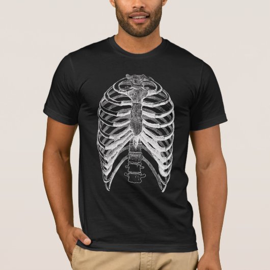 Skeleton Halloween-Kostüm T-Shirt (Vorderseite)