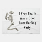 Skeleton Halloween Küchentuch (Horizontal)