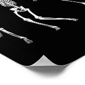 Skeleton Halloween Lgbt Flag Skeleton Gay Pride Mo Poster (Ecke)