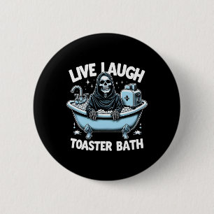 Skeleton Halloween Live-Lagh Toaster Bath Design Button