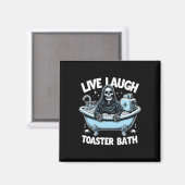 Skeleton Halloween Live-Lagh Toaster Bath Design Magnet (Vorderseite/Rückseite)