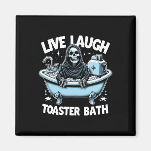 Skeleton Halloween Live-Lagh Toaster Bath Design Magnet