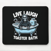 Skeleton Halloween Live-Lagh Toaster Bath Design Mousepad (Vorne)