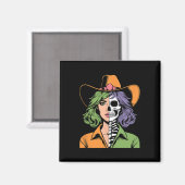 Skeleton Halloween Magnet (Vorderseite/Rückseite)