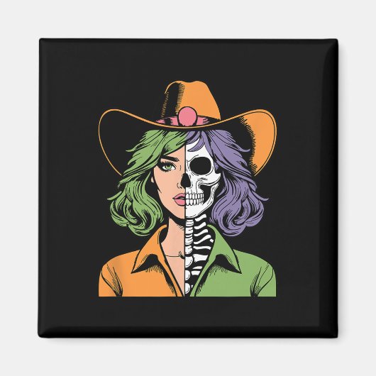 Skeleton Halloween Magnet (Vorne)