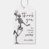 Skeleton-Halloween-Party-Gift-Tags Geschenkanhänger (Vorderseite)