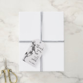 Skeleton-Halloween-Party-Gift-Tags Geschenkanhänger (Mit Garn)