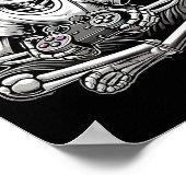 Skeleton Halloween Poster (Ecke)