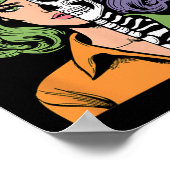 Skeleton Halloween Poster (Ecke)