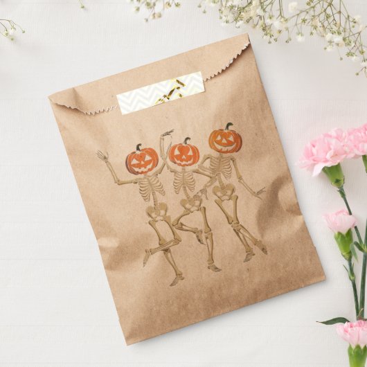 Skeleton Halloween Pumpkin Fall Spooky Jahreszeit Geschenktütchen (Versiegelt)