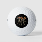 Skeleton Halloween Pumpkin Fall Spooky Jahreszeit Golfball (Vorderseite)