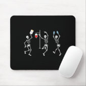 Skeleton Halloween Skelettkostüm Mousepad (Mit Mouse)