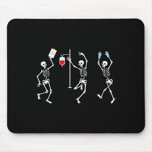 Skeleton Halloween Skelettkostüm Mousepad (Vorne)