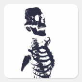 SKELETON HALLOWEEN SQUARE STICKERS (Vorderseite)