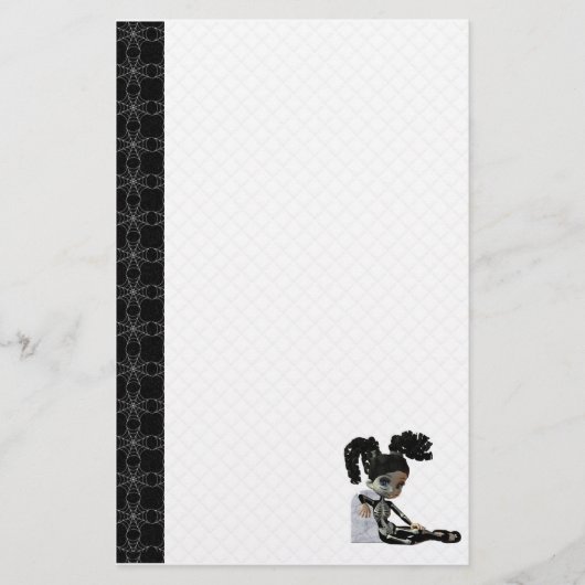 Skeleton Halloween stationär Briefpapier (Vorderseite)