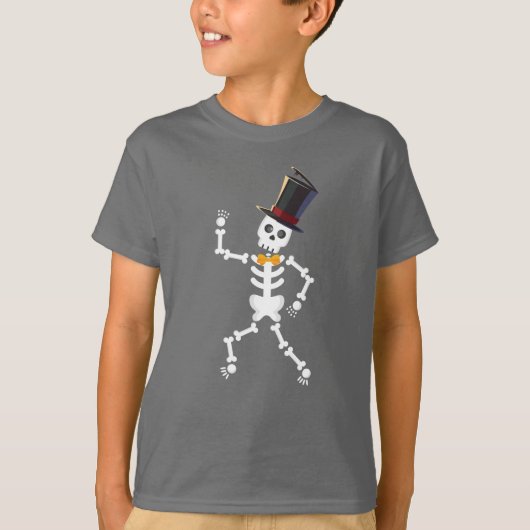 Skeleton Halloween T - Shirt (Vorderseite)