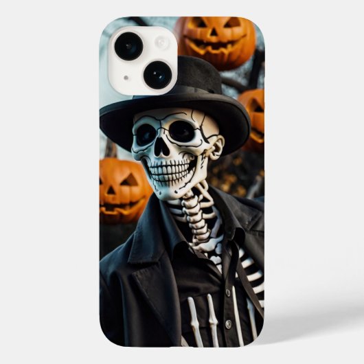 Skeleton Halloween T-Shirt Case-Mate iPhone Hülle (Rückseite)