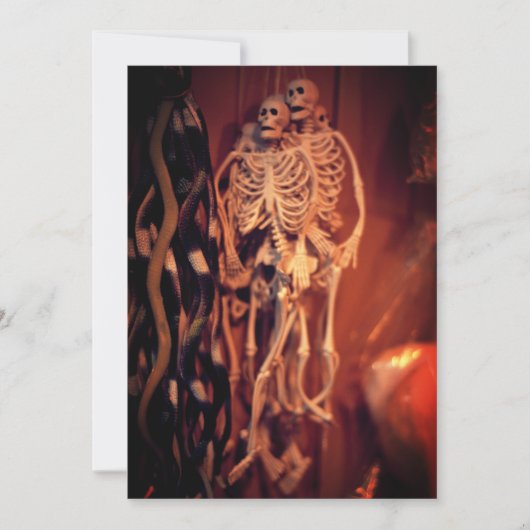 Skeleton Halloween Tivoli View Save The Date (Vorderseite)