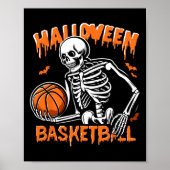 Skeleton Halloween Trick oder Trete Poster (Vorne)