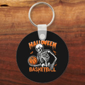 Skeleton Halloween Trick oder Trete Schlüsselanhänger (Vorderseite)