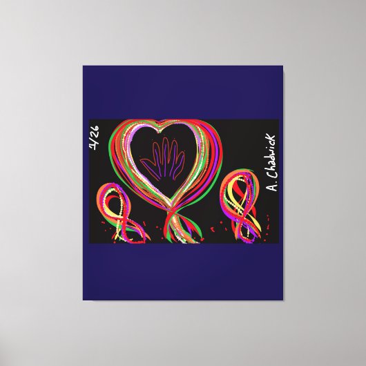 Skeleton Hand Beaded Ribbon Parade Backpack Leinwanddruck (Vorderseite)