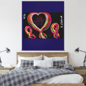 Skeleton Hand Beaded Ribbon Parade Backpack Leinwanddruck (Insitu (Schlafzimmer))