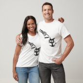 Skeleton Hand Boop auf einem katzenartigen Hallowe T-Shirt (Unisex)