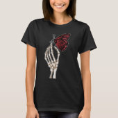 Skeleton Hand Butterfly T-Shirt (Vorderseite)